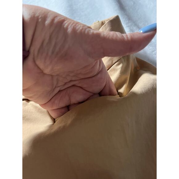 LOFT Petites Khaki Pants Size 4P Button Waist Career Trousers Minimalist Chic - Picture 8 of 12